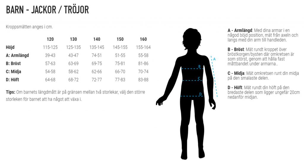 storlekstabell-juniorjackortrojor